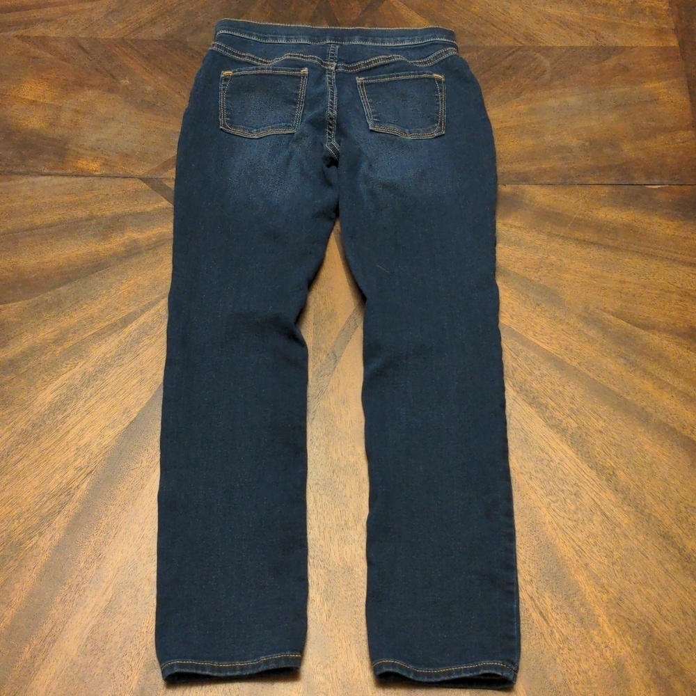 Old Navy Girls Skinny Jeans Size 10-12 Regular Dark Wash Pull-On Jeggings - Picture 7 of 12